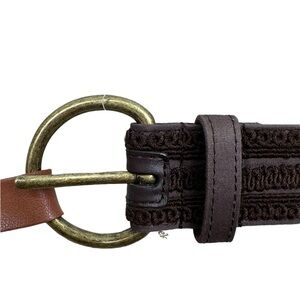 Coldwater Creek NWT Brown Textured Belt Medium NEW